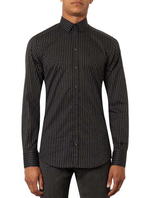 mens dolce gabbana gold fit polka dot shirt|farfetch dolce and gabbana.